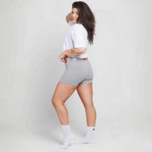 Dámské boxerky Nandes šedé - pohodlné bavlněné spodní prádlo pro ženy