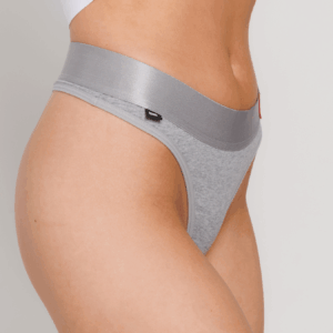 Dámská tanga šedé Nandes - bavlněné tanga kalhotky