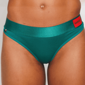 Dámská tanga zelená Nandes - bavlněné tanga kalhotky
