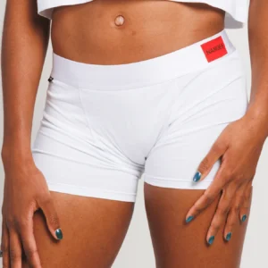 Dámské boxerky Nandes bílé - pohodlné bavlněné spodní prádlo pro ženy