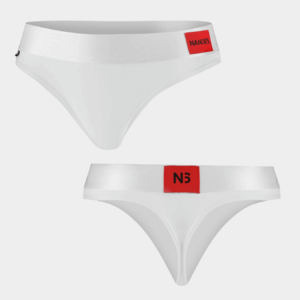 Dámská tanga bílá Nandes - bavlněné tanga kalhotky