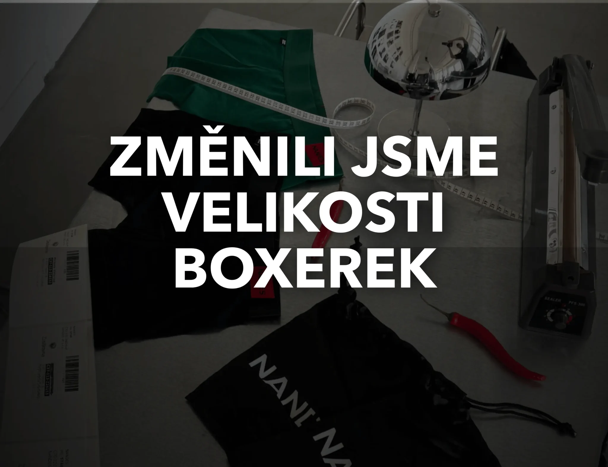 Změnili jsme velikosti