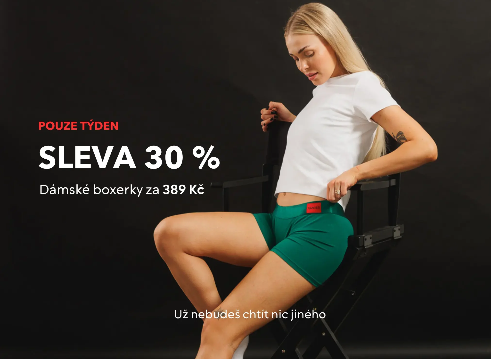 Sleva 30 % na dámské boxerky